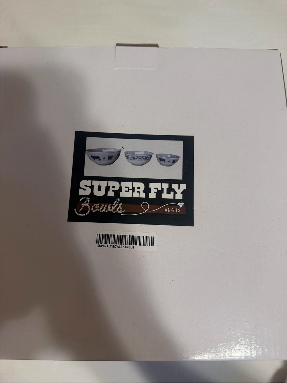 SUPER FLY Bowls Box - Angus pattern with Black Label